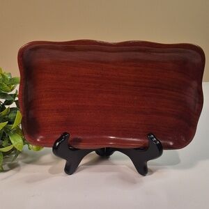 HAND CRAFTED Wooden Trinket Tray, Made in Haiti
